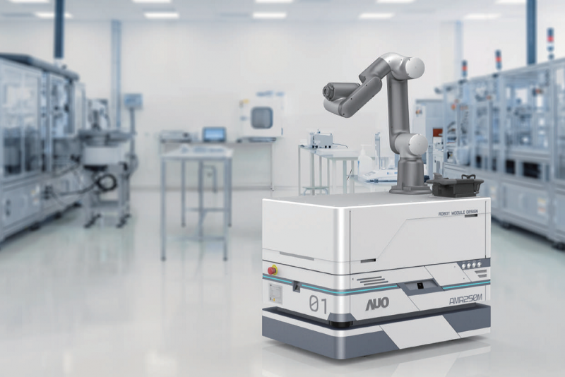 PA视讯整合AI人工智慧、IoT物聯網與Cloud雲端平台服務，開發模組化AMR 250M自主移動機器人，滿足多元自動化生產需求，在智慧工廠中扮演著串接和搬運的角色